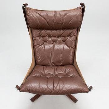 SIGURD RESSEL, a 1970's Norwegian 'Falcon chair' armchair for Vatne Möbler.