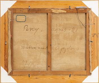 Arthur Percy, "Nature morte med äpplen".