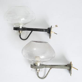 A pair of Swedish Modern wall lamps, ASEA, mid-20th Century.