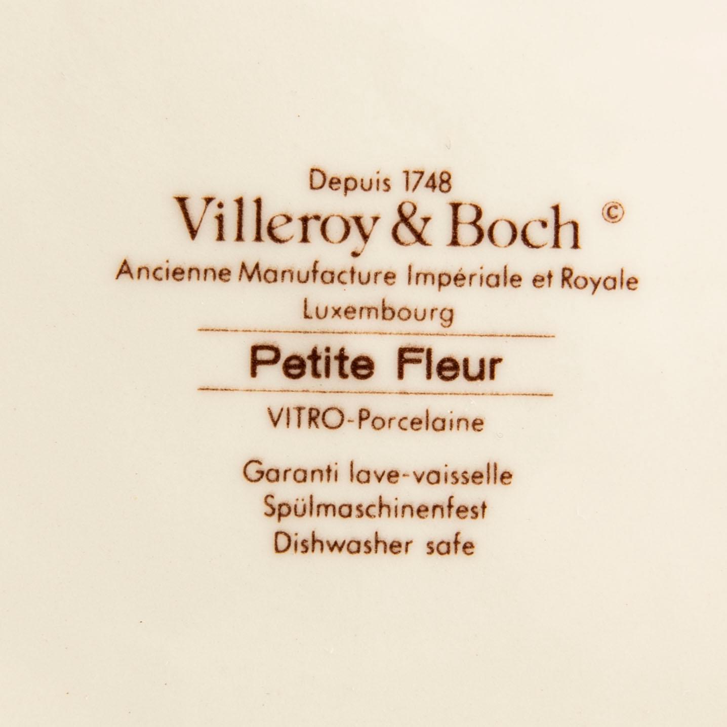 Servis 49 dlr "Petite Fleur", Villeroy & Bosch, 1900-talets slut, porslin.