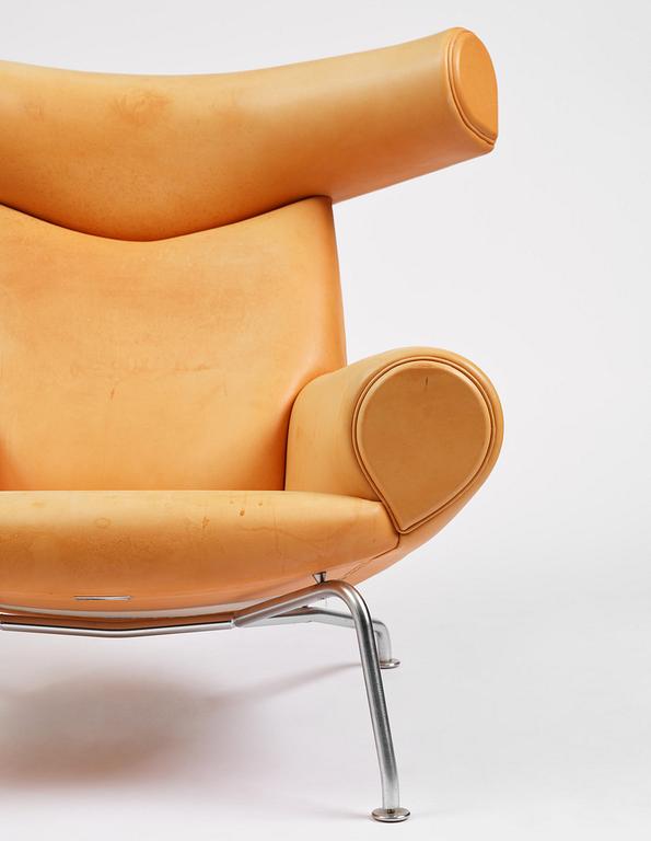 Hans J. Wegner, an “Ox Chair” with footstool, Erik Jørgensen, Denmark.