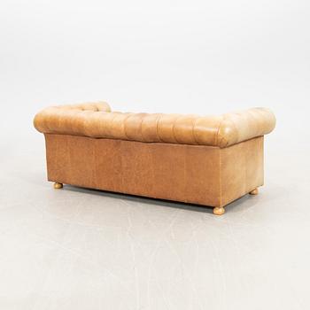 Sofa group 3 pcs Chesterfield model, late 20th century.