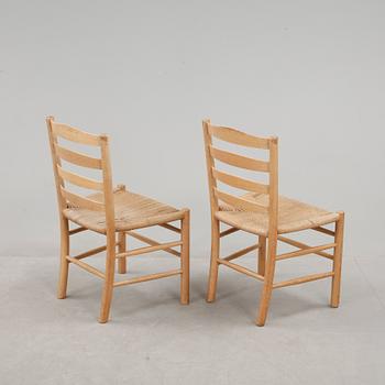 STOLAR, 6 st, "Kyrkstolen/Kirkestolen", Kaare Klint, Fritz Hansen, 1900-talets andra hälft.