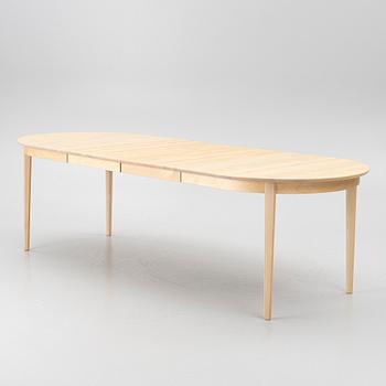 Carl Malmsten, A 7 pieces dining set, "Vardags", Stolab, 2013 and 2014.