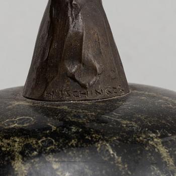 HANS ISCHINGER, skulptur, brons, 1900-talets början.