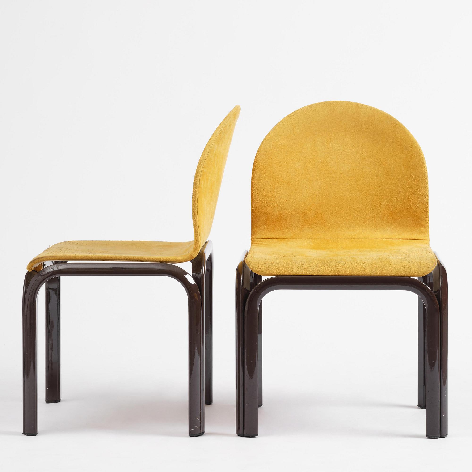 Gae Aulenti, stolar, sex stycken, "Orsay", Knoll International, Italien, efter 1976.