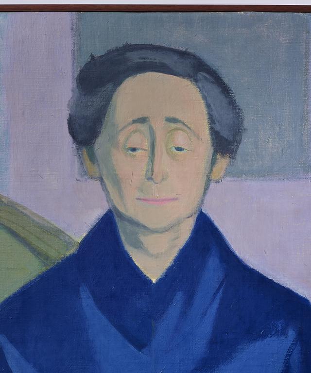 Vera Frisén, oil on relined canvas, signed.
