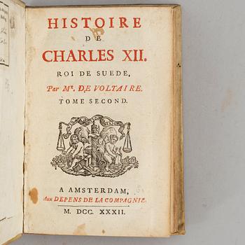 Karl XII:s historia, 1732 (2 vol).