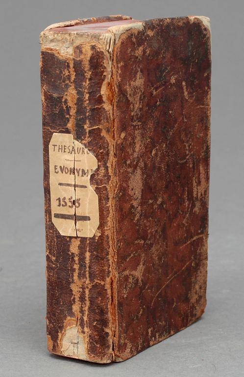 CONRAD GESNER, Thesaurus Evonymi Philiatri.., Lyon 1555.