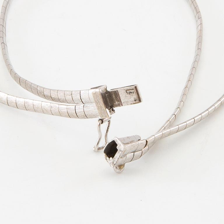 Bracelet 18K white gold, Unoaerre Italy.