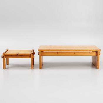 Yngve Ekström, two 'Dymling' coffee tables, Swedese, 1970's.