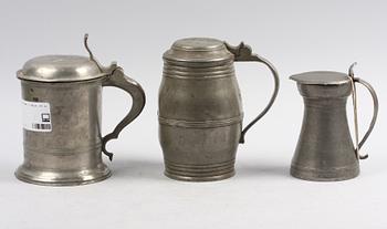 PARTI TENN, 3 delar, bl.a. 1800-tal.