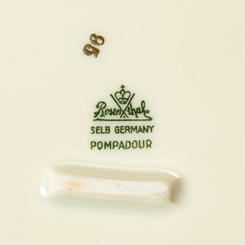 A 96-piece dinner, coffe and tea porcelain service, "Pompadour", Rosenthal, Germany.