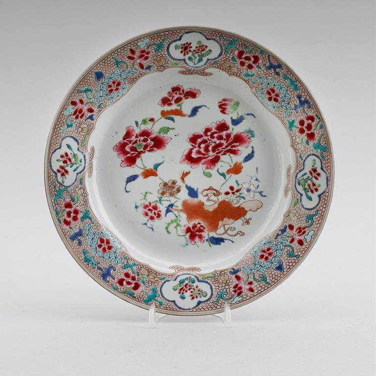 TALLRIK, porslin, Kina, Qianlong 1736-1795.