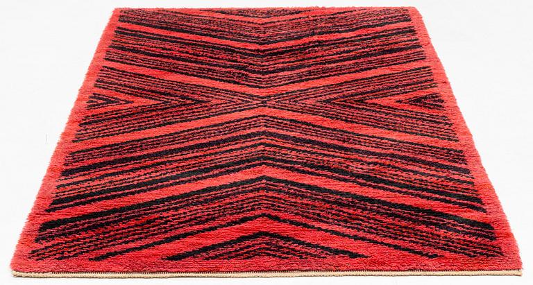 Barbro Nilsson, a carpet, "Tigerfällen", knotted pile, 260 x 154 cm, signed AB MMF BN.