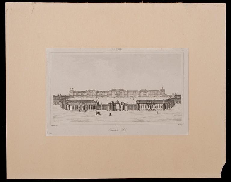 GRAVYRER, 5 st, stålstick, Frankrike 1800-tal.