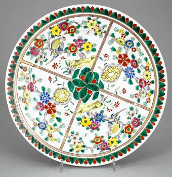 TALLRIKAR, 2 st, porslin bl.a. Japan, 1800/1900-tal.