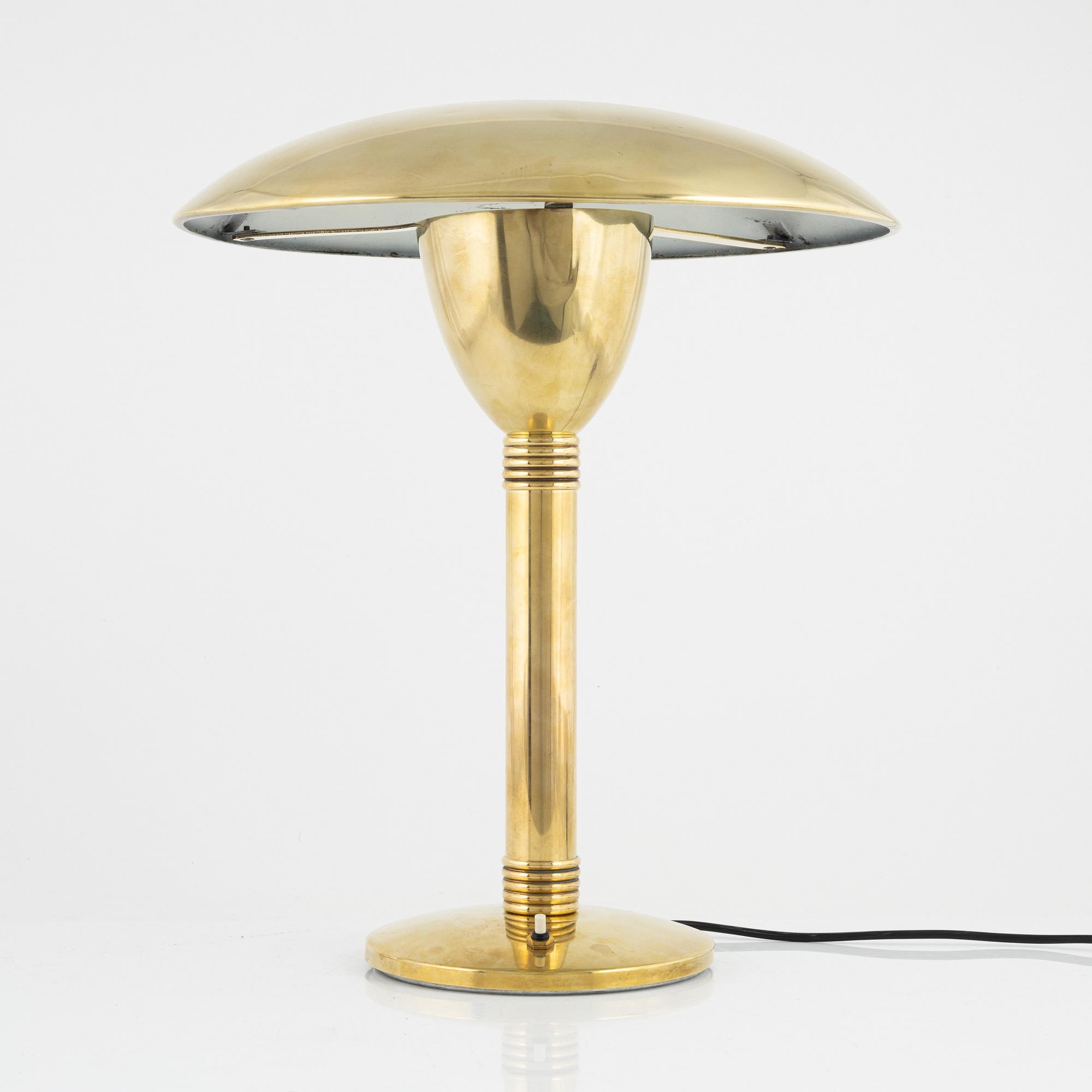 Gaetano Sciolari, a brass table lamp, second half of the 20th century.
