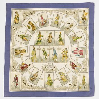 Hermès, scarf, "La Tenue de la Vénerie".