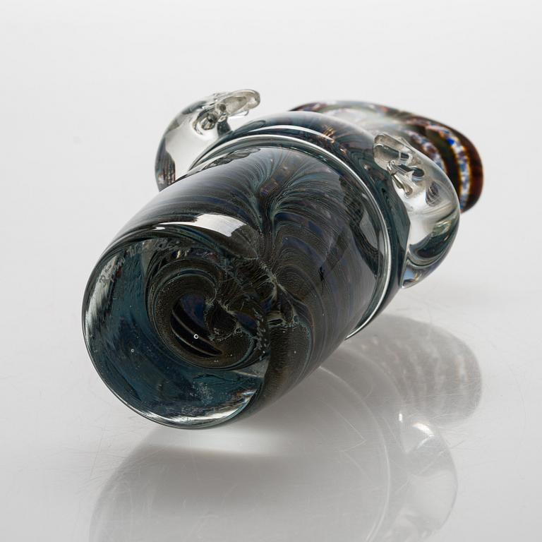 Björn Weckström, a glass caraf, signed Björn Weckström Nuutajärvi Notsjö -77.