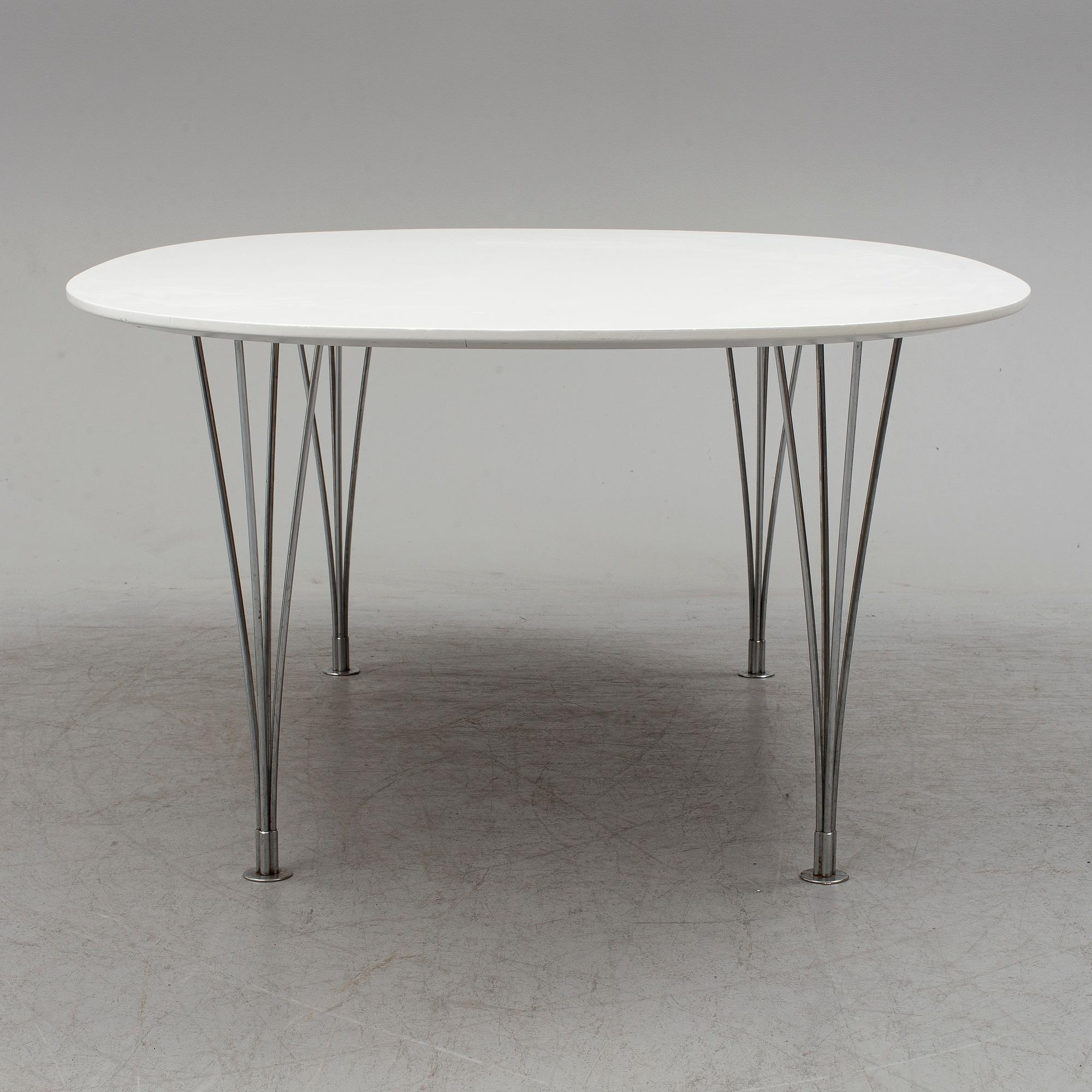 Piet Hein & Bruno Mathsson, bord, "Elips"  Fritz Hansen, Danmark.
