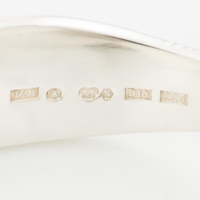 Rosa Taikon, a bangle, sterling silver, Stockholm 1978.