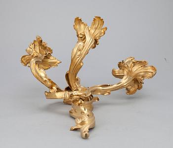 VÄGGLAMPETTER, ett par, brännförgylld brons, sannolikt Ryssland, 1800-talets mitt.