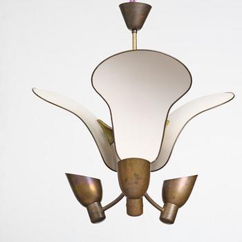 Carl-Axel Acking, a ceiling lamp model "980", Bröderna Malmströms Metallvarufabrik, Malmö, 1940s.
