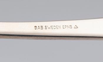 BESTICK, 69 delar, nysilver, 1900-talets andra hälft.