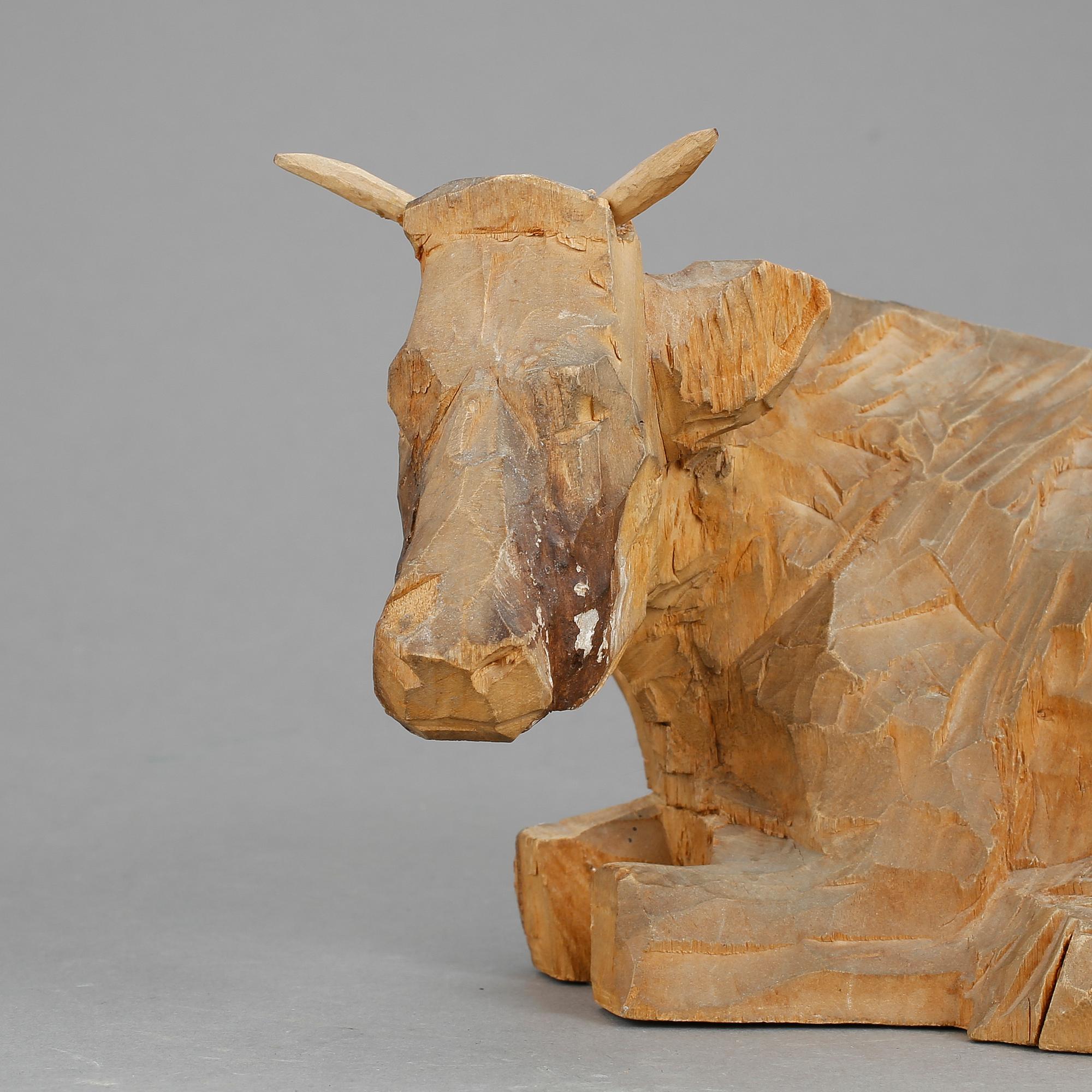 AXEL PETERSSON DÖDERHULTARN, skulptur, trä, signerad A.P samt stämplad.