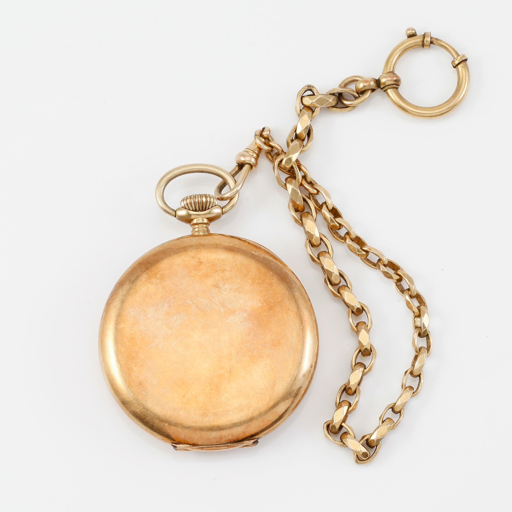 FICKUR, 14K guld, Alpina, 1900-talets första hälft.