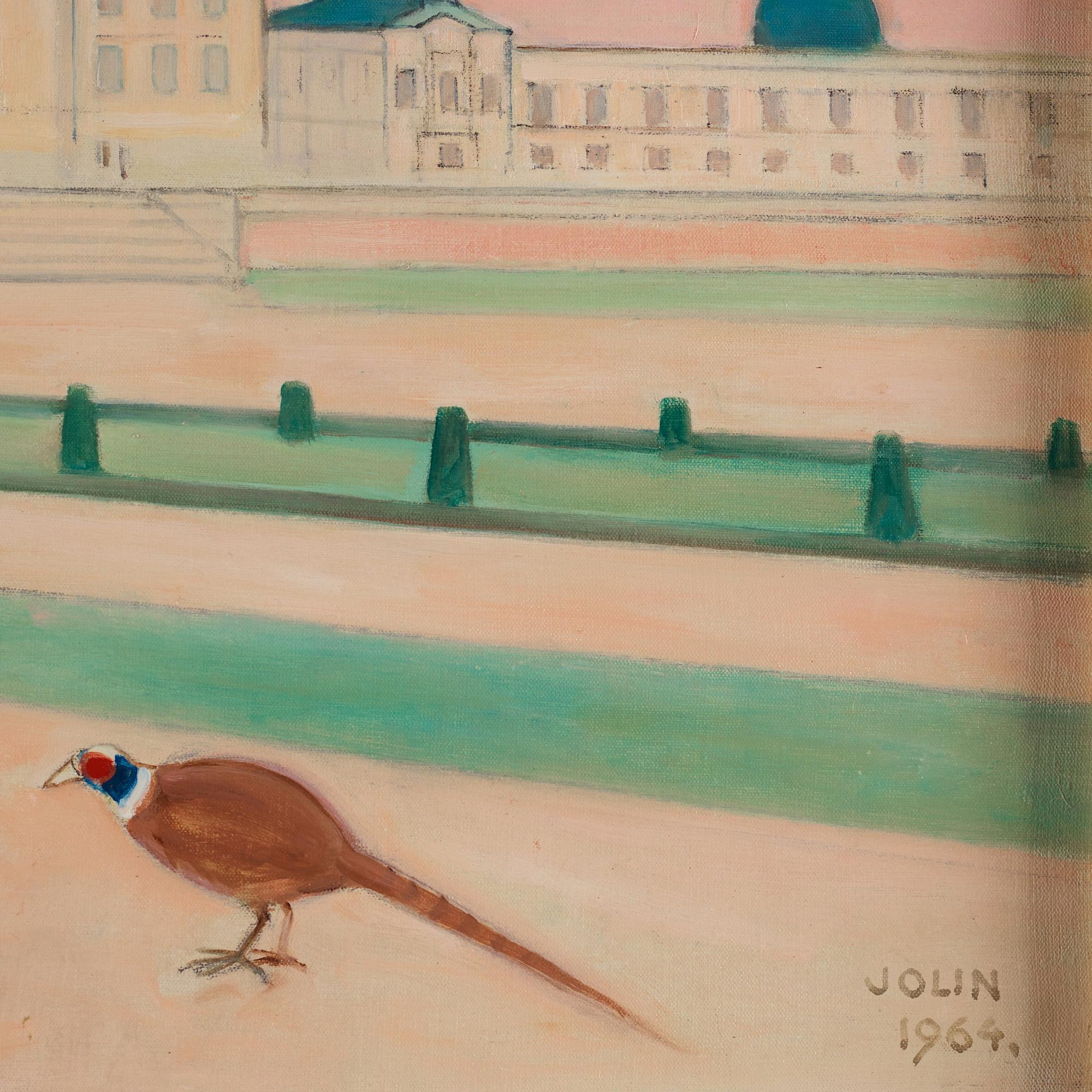 Einar Jolin, Motiv från Drottningholms slott.