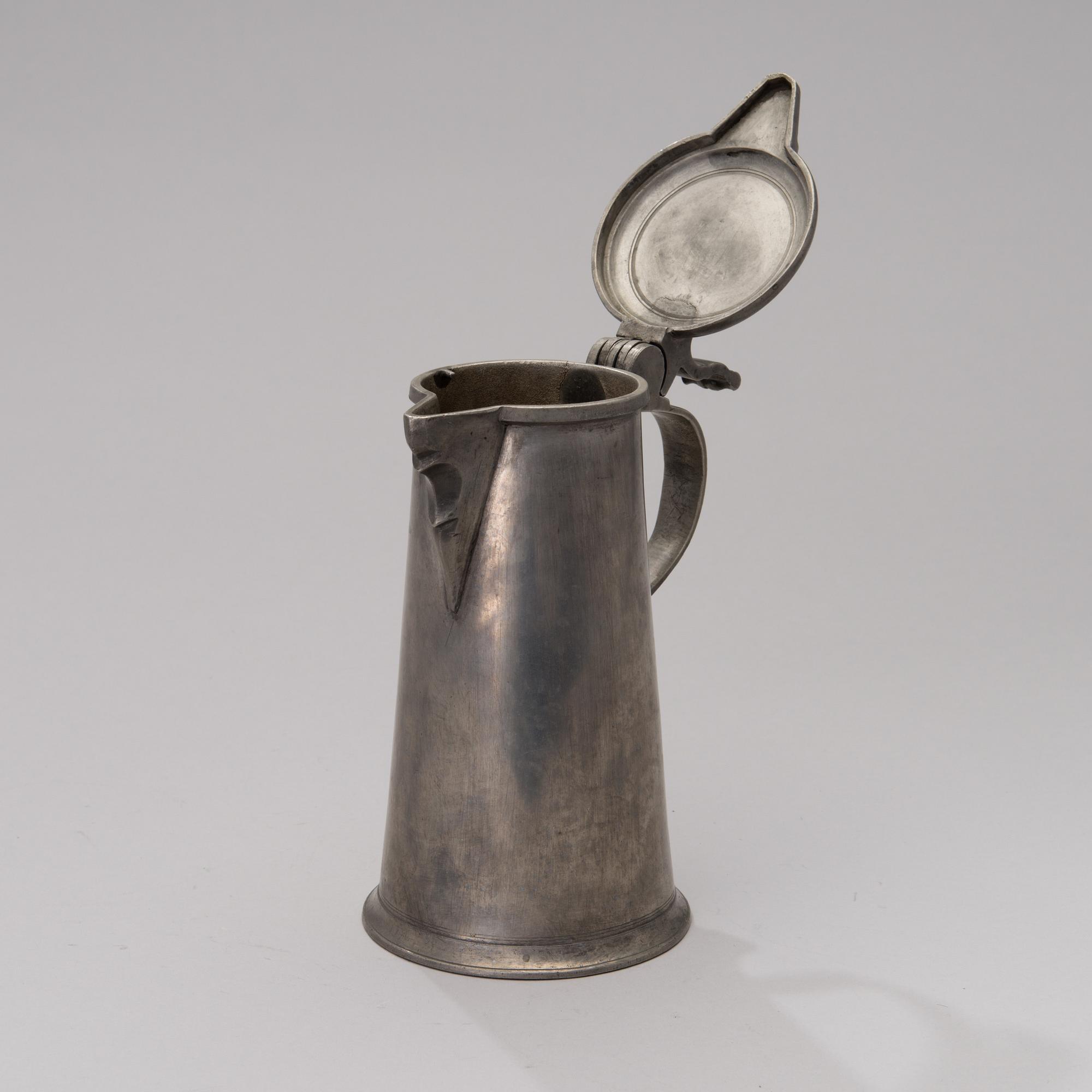A FINNISH PEWTER TANKARD, Daniel Rising, Turku 1788.