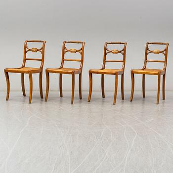 Four Johan Petter Grönvall empire chairs.