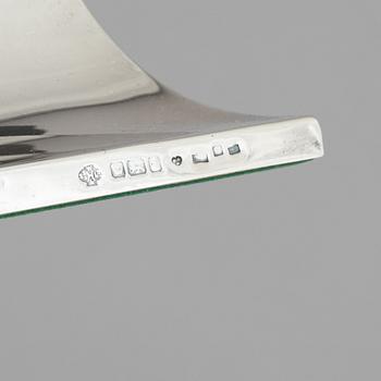 A pair of silver candlesticks, mark of William Hutton & Sons Ltd, Sheffield 1911-1912.