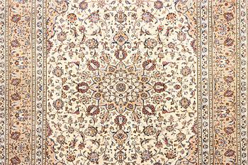 A Keshan carpet, c. 348 x 240 cm.