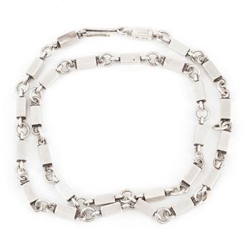 WIWEN NILSSON, Lund 1961, collier, sterlingsilver. Vikt ca 49,8 gram.