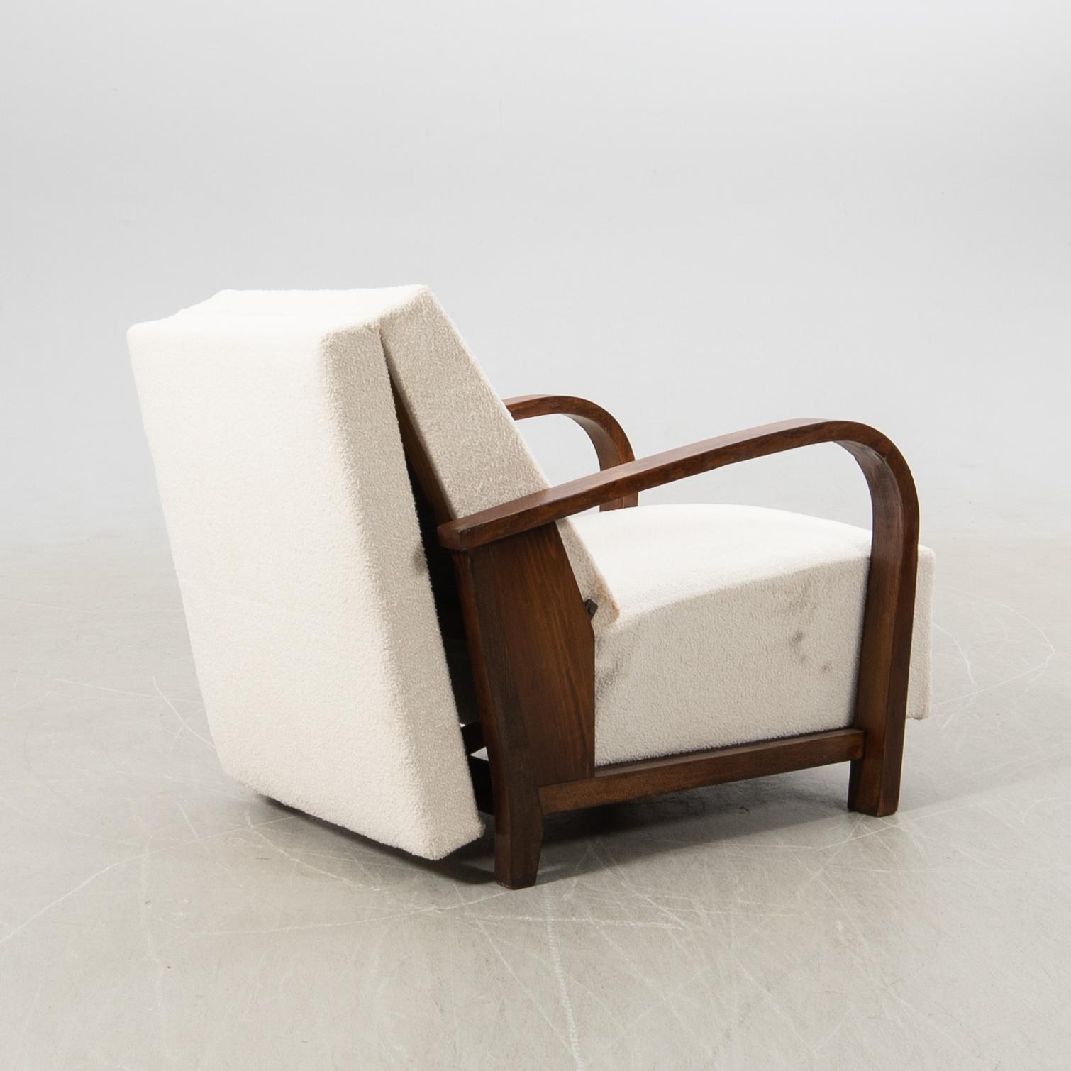 Fåtölj/säng, Art Deco, 1900-talets första hälft.