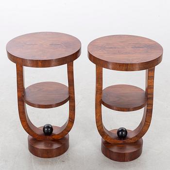 SIDOBORD/SÄNGBORD ett par Art Deco-stil modern tillverkning.