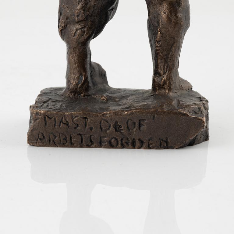 Bror Marklund, skulptur, brons, signerad BM, höjd 22,5 cm.
