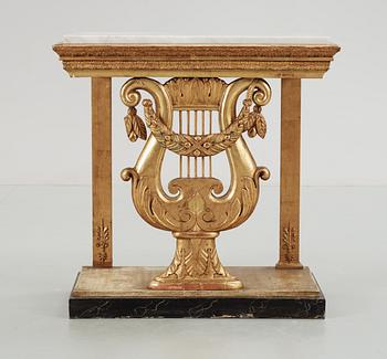223. A Swedish Empire console table, 19th Century.