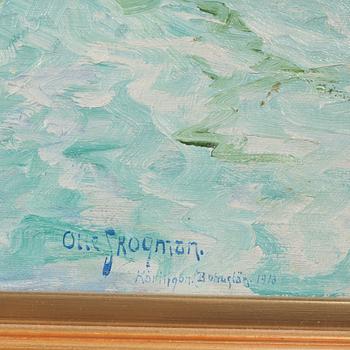OLLE SKOGMAN, olja på duk, signerad och daterad 1918.