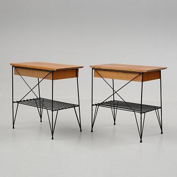 SÄNGBORD, ett par, 1950-tal.
