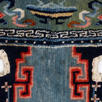 Saddle blanket, oriental, approx. 115 x 61 cm.