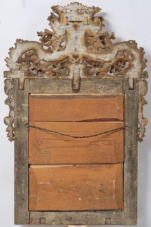 Spegel, av Burchard Precht (verksam i Stockholm 1674-1738), Karolinsk Barock.