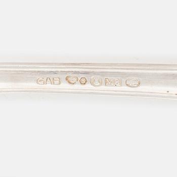 A 50-piece Swedish silver cutlery, model 'Svensk', mark of GAB, Stockholm, including 1950.