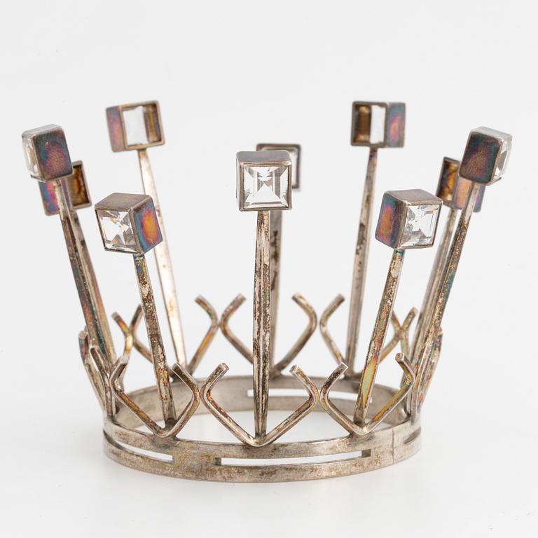 An Aarvo Saarela silver bridal crown, 1965.