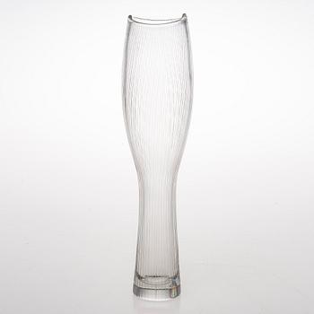 TAPIO WIRKKALA, A glass vase, signed Tapio Wirkkala Iittala -56.