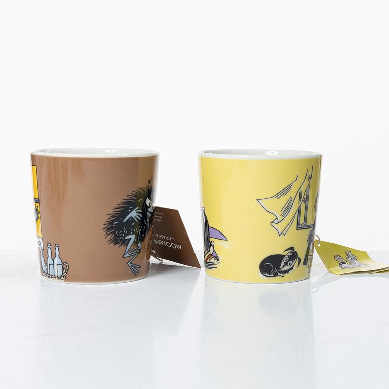 Arabia, 29 Moomin mugs, Finland.