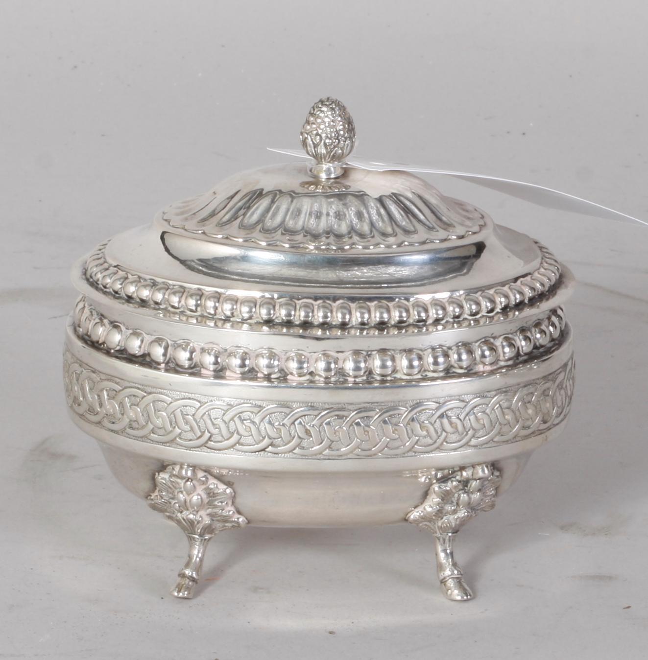 SOCKERSKRIN, silver. 1840.
